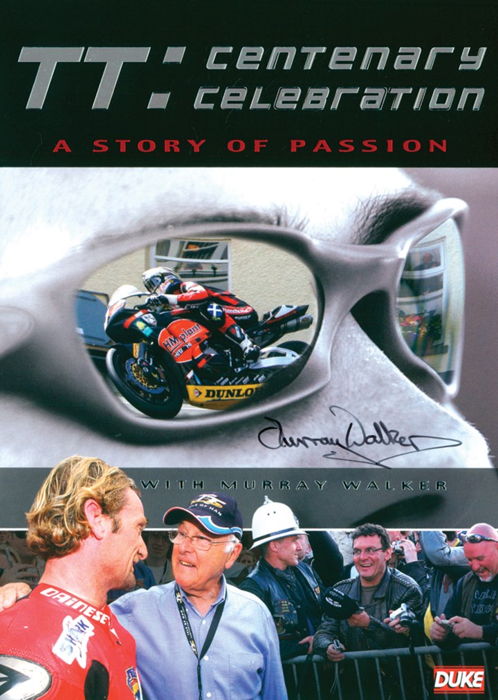 TT Centenary Celebration.Murray Walker Signed Sleeve DVD