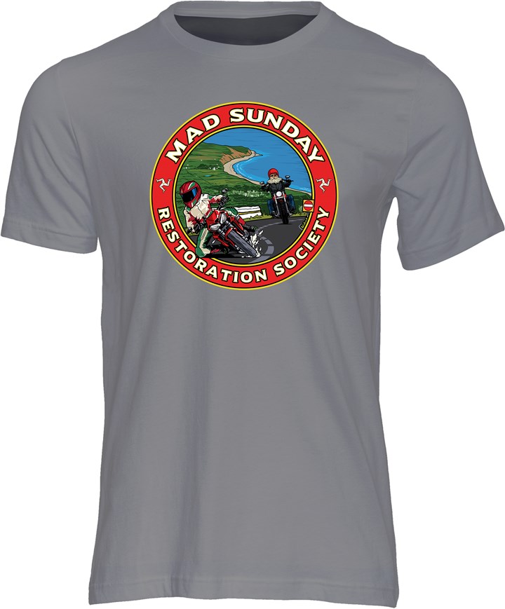 Mad Sunday Restoration Society T-shirt Charcoal - click to enlarge