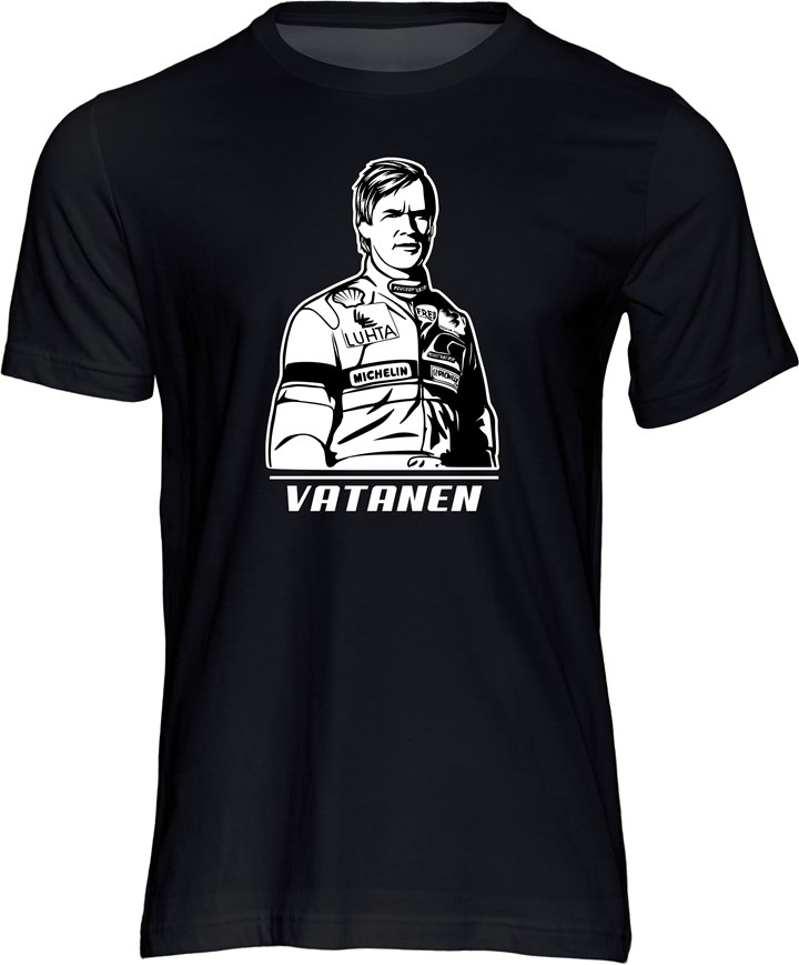 Ari Vatanen Stencil T-shirt Black - click to enlarge