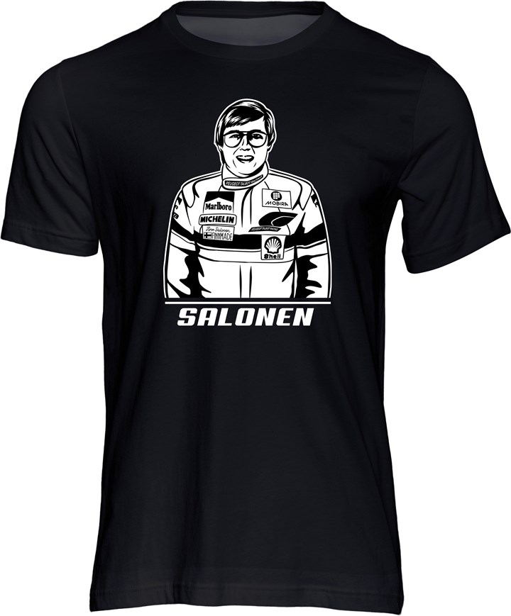 Timo Salonen Stencil T-shirt Black - click to enlarge