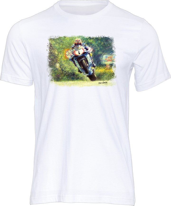 David Jefferies Art Print T-shirt White - click to enlarge