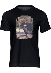 Giacomo Agostini Art Print T-shirt Black
