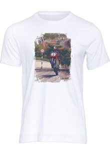 Giacomo Agostini Art Print T-shirt White