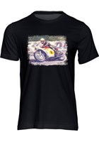 Mike Hailwood Art Print T-shirt Black