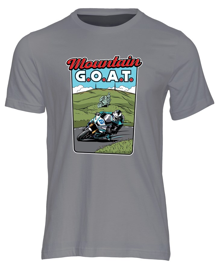 Mountain GOAT T-shirt Charcoal - click to enlarge