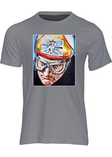 Mike Hailwood MV Agusta Art Print T-shirt Charcoal