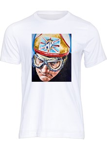 Mike Hailwood MV Agusta Art Print T-shirt White