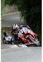 Michael Dunlop followed by Guy Martin at Greeba, TT 2014